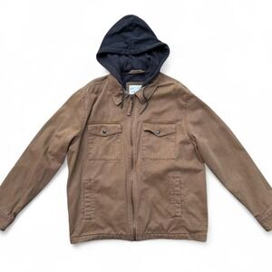 American‎ Eagle Men's Hooded Workwear Jacket XL Brown